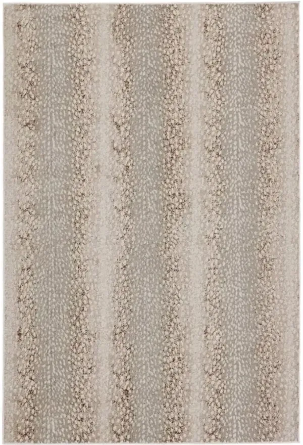 Annelise Modern Classic Light Grey Animal Patterned Rug - 11'8"x18'