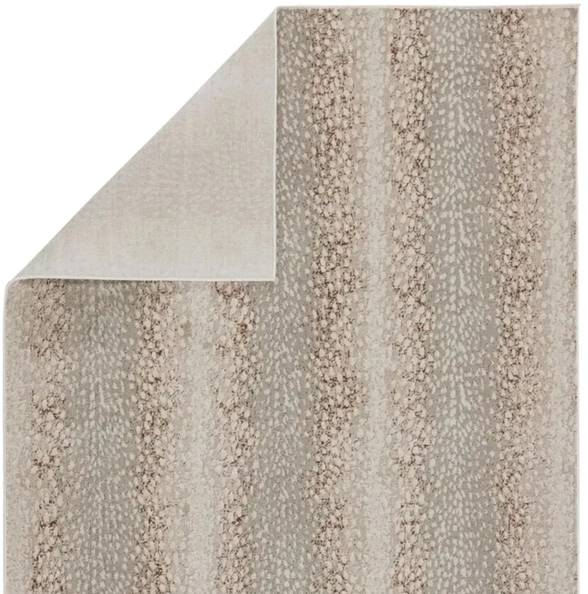 Annelise Modern Classic Light Grey Animal Patterned Rug - 3'3"x12"