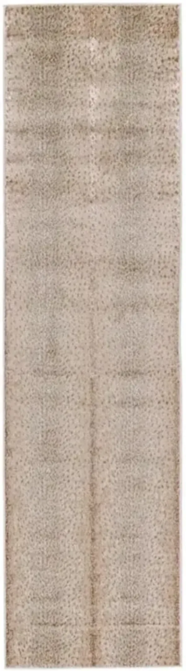 Annelise Modern Classic Tan Animal Patterned Runner Rug - 2'2"x8'