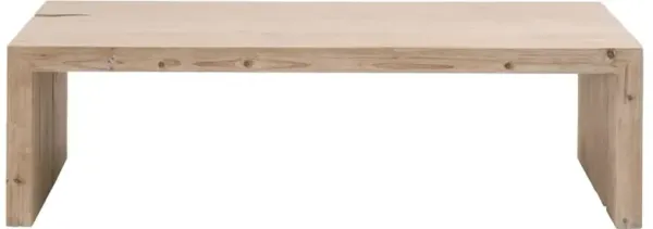 Gomer Rustic Lodge Grey Reclaimed Pine Wood Rectangular Coffee Table
