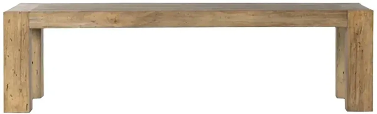 Oliver Rustic Lodge Brown Oak Rectangular Dining Table - Large - 108"W