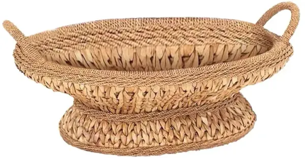 Tara Coastal Beach Natural Handwoven Rattan Decorative Bowl