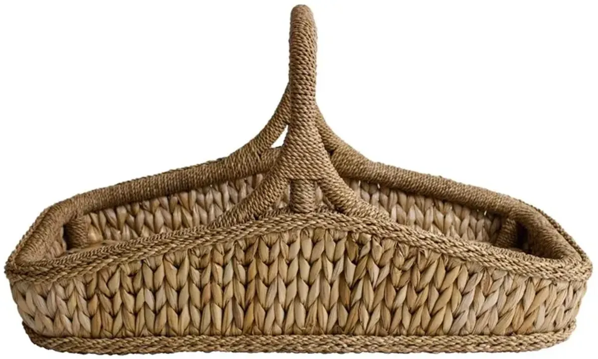Tara Coastal Beach Natural Handwoven Rattan Decorative Basket