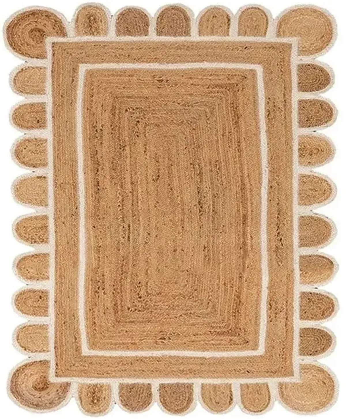 Belinda Coastal Beach Natural Jute Rug - 2'5"x8'