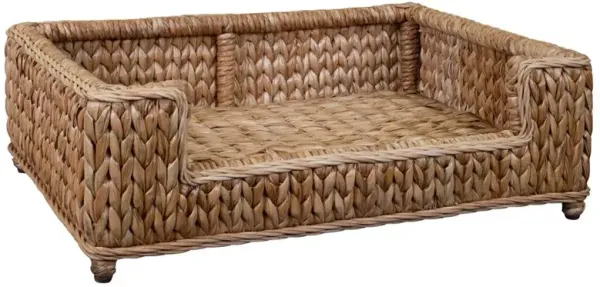 Tara Coastal Beach Natural Handwoven Rattan Dog Bed