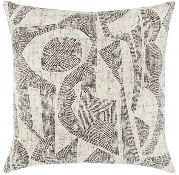 Influence Global Bazaar Ebony Indoor Outdoor Throw Pillow - 20x20