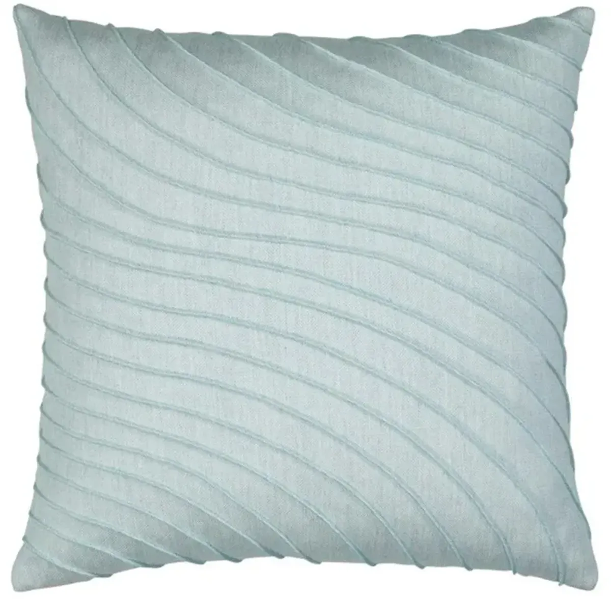 Tidal Coastal Beach Glacier Blue Indoor Outdoor Throw Pillow - 20x20