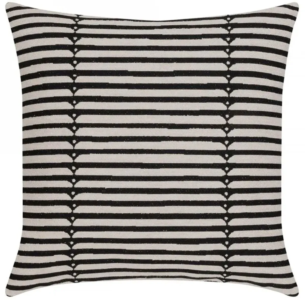 Chelsea Modern Classic Ebony Indoor Outdoor Throw Pillow - 20x20
