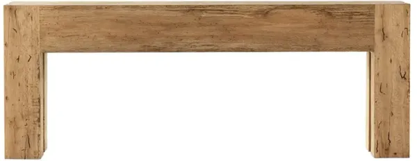 Oliver Rustic Lodge Brown Oak Wood Rectangular Console Table