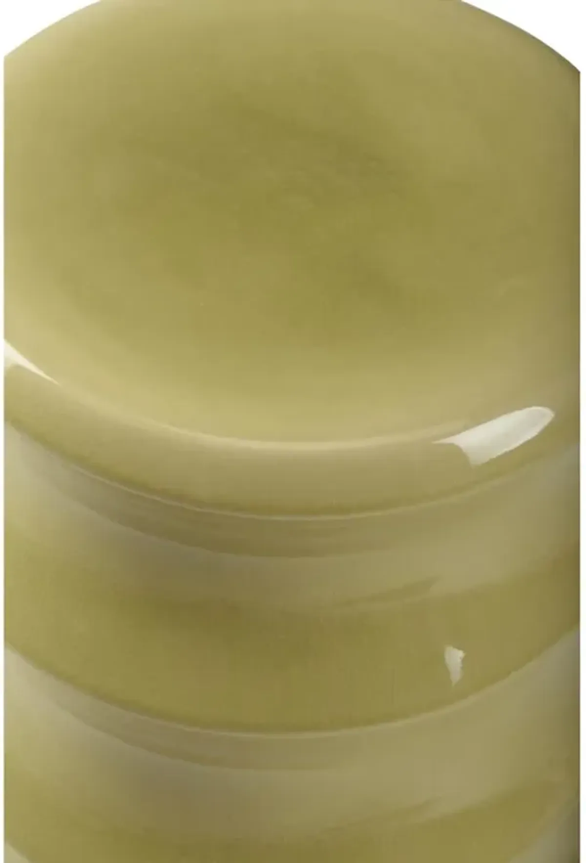 Seth Modern Green Glazed Ceramic Round Garden Stool