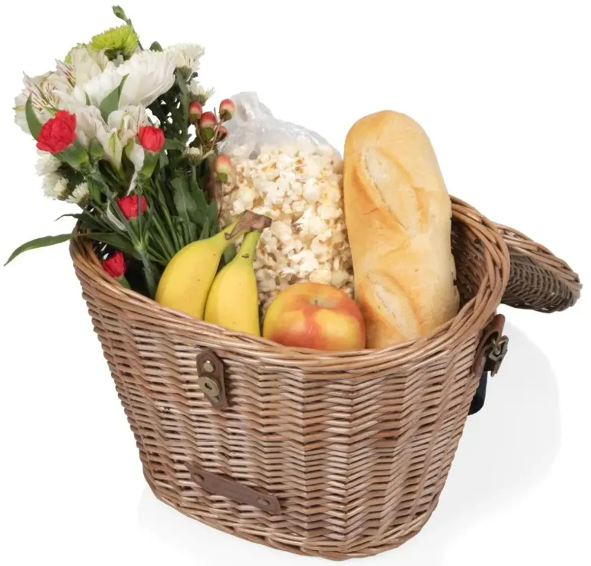 Caliph Coastal Beach Brown Wicker Bicycle Basket