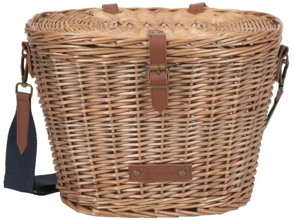 Caliph Coastal Beach Brown Wicker Bicycle Basket