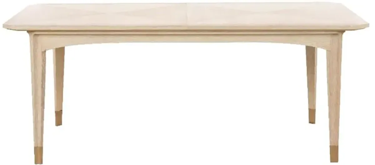 Bertram Modern Sand Oak Extendable Dining Table - 76-100"W
