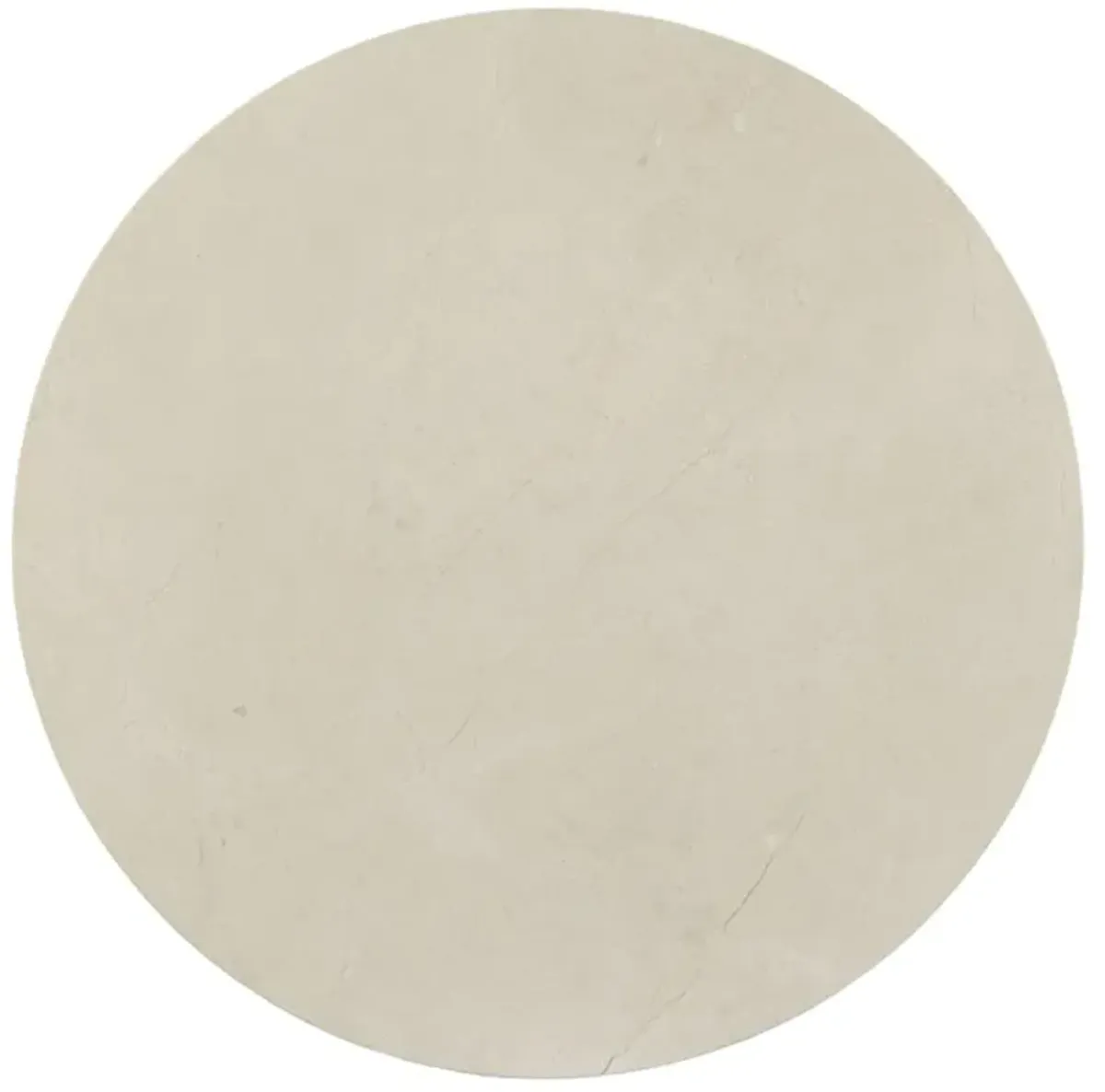 Winston French Off White Marble Black Metal Round Bistro Table - 36"W