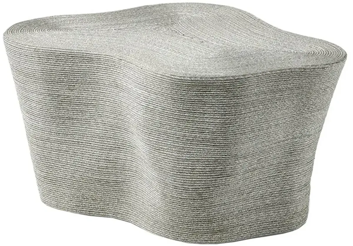 Palecek Caspian Coastal Beach Grey Rope Freeform Outdoor Coffee Table - Small