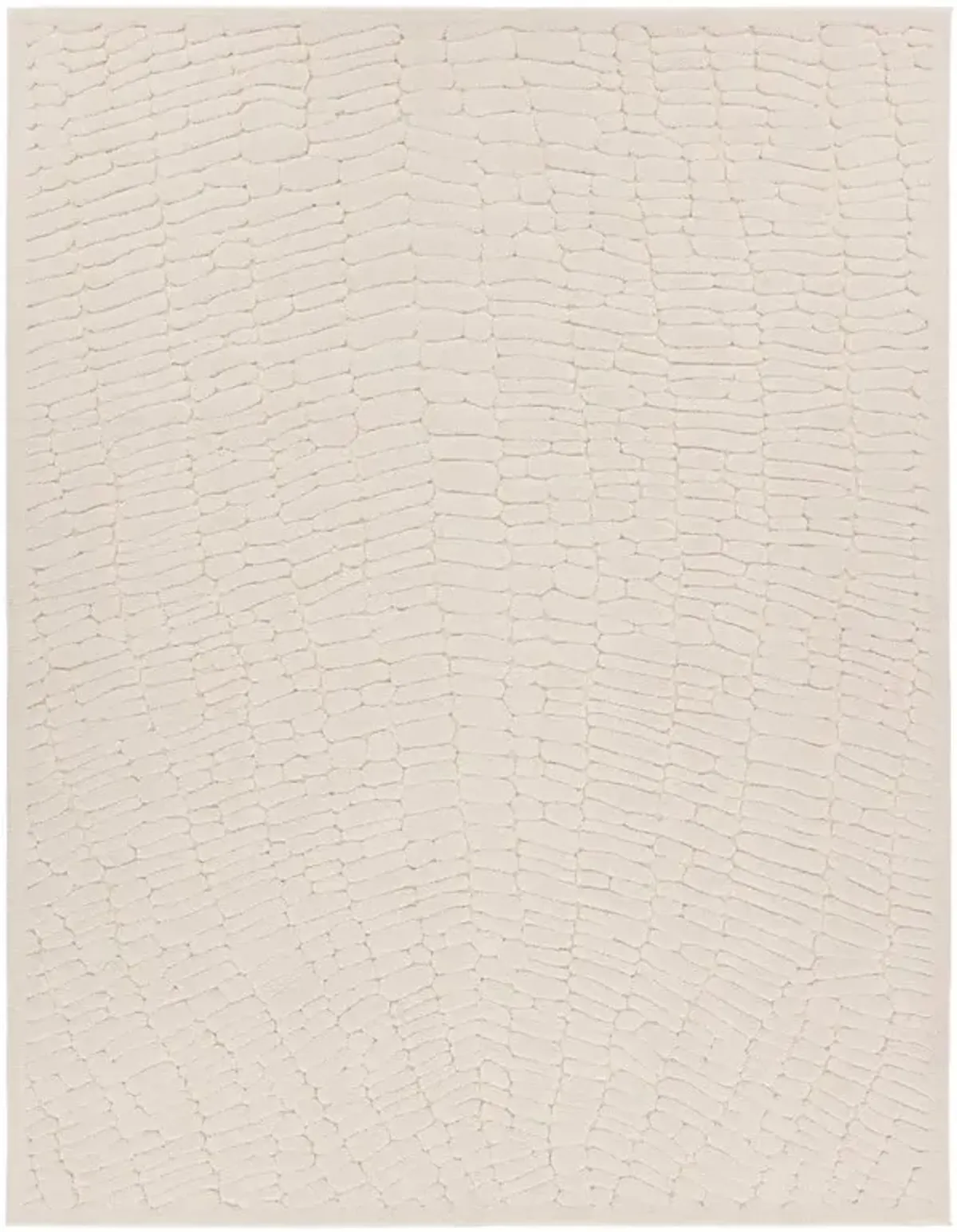 Briony Modern Classic Abstract Cream Patterned Rug - 6'7"x9'6"
