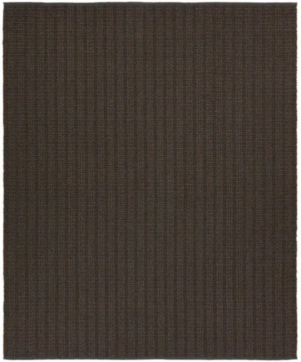 Arian Global Bazaar Striped Brown Indoor Outdoor Rug - 2'x3'