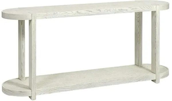 Palecek Astoria Modern Classic Whitewash Hardwood Console Table - 66"