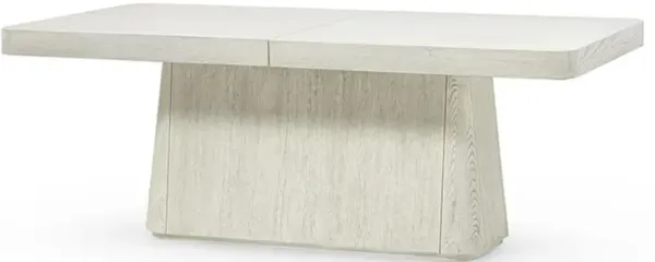 Palecek Ellis Whitewash Wood Rectangular Extendable Dining Table - 80-120"W