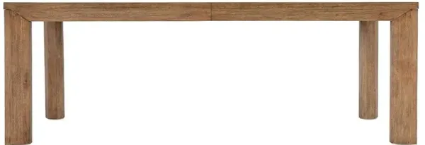 Allison Rustic Lodge Brown Wood Rectangular Extendable Dining Table - 86-110"W