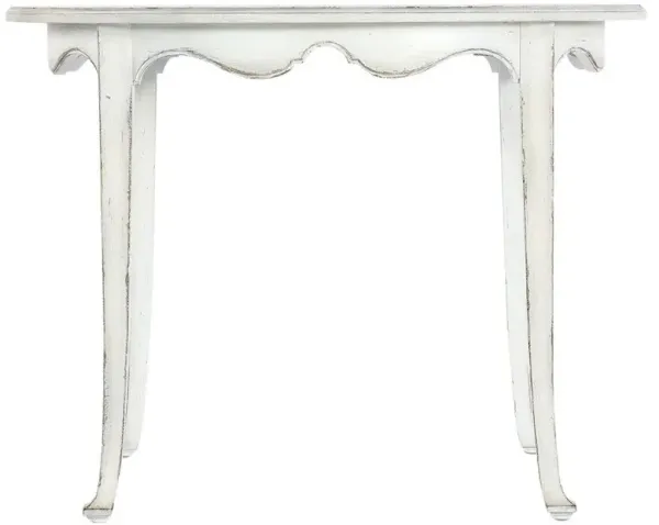 Steph French Country White Maple Wood Round Breakfast Dining Table - 40"W