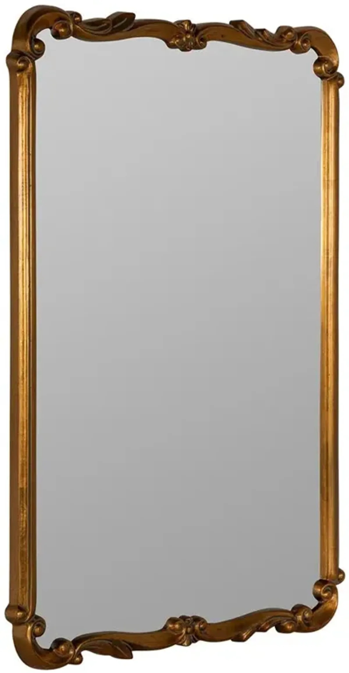 Elise Hollywood Regency Antique Gold Frame Wall Mirror