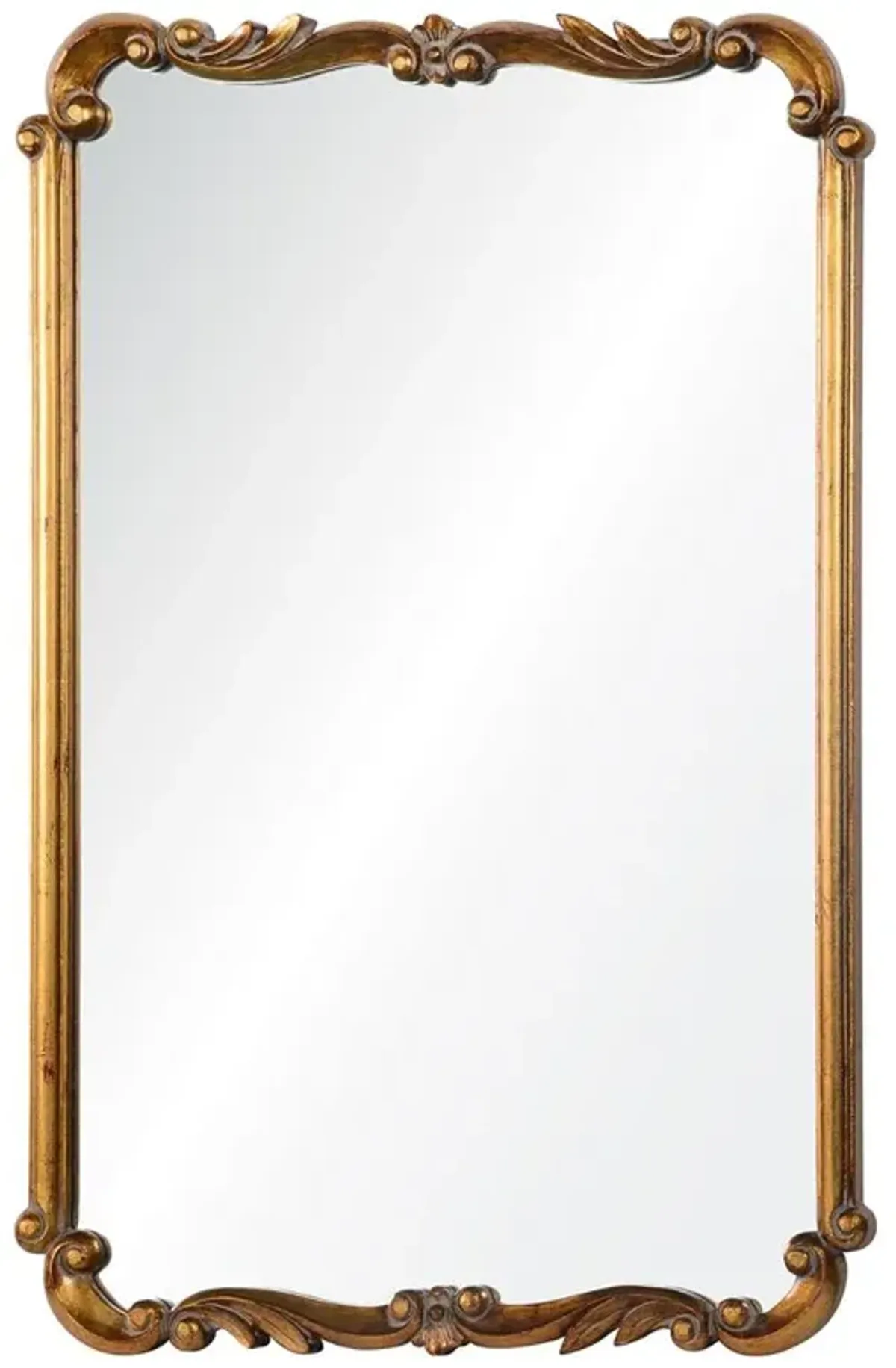 Elise Hollywood Regency Antique Gold Frame Wall Mirror