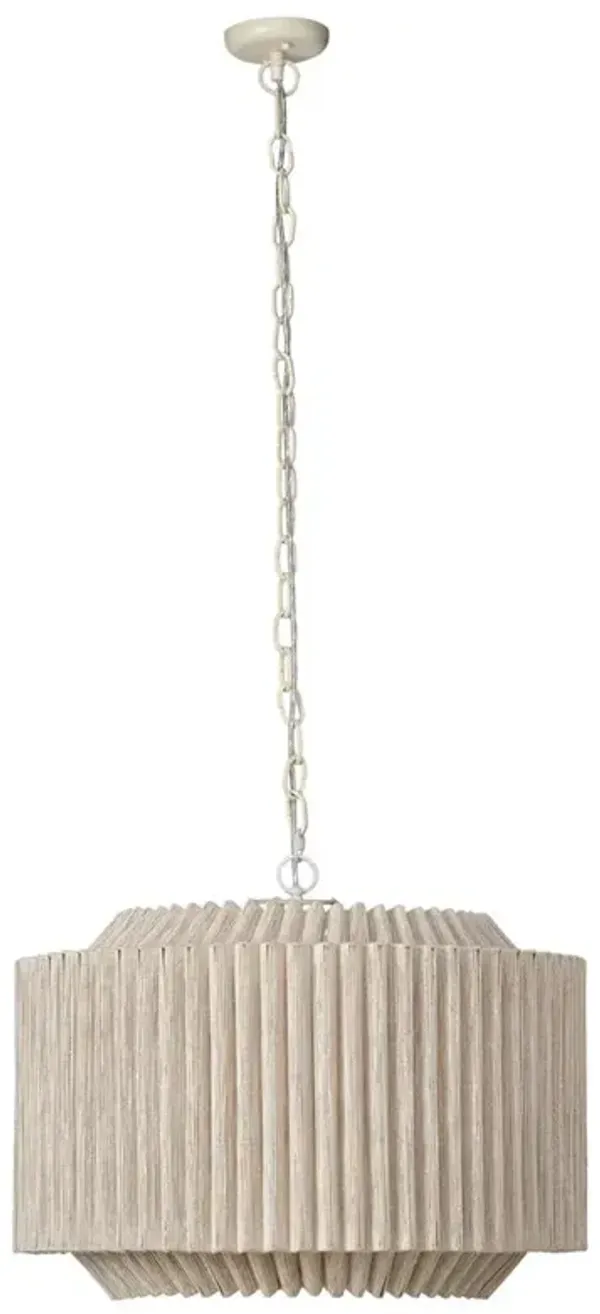 Tinsley Coastal Beach Natural Jute String Shaded Chandelier