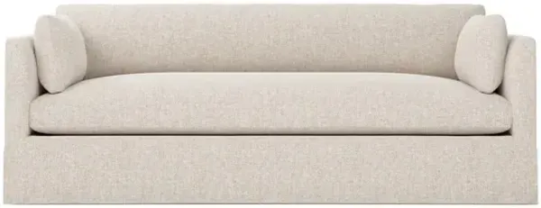 Madeline Straw Performance Slipcovered Sofa - 90"W