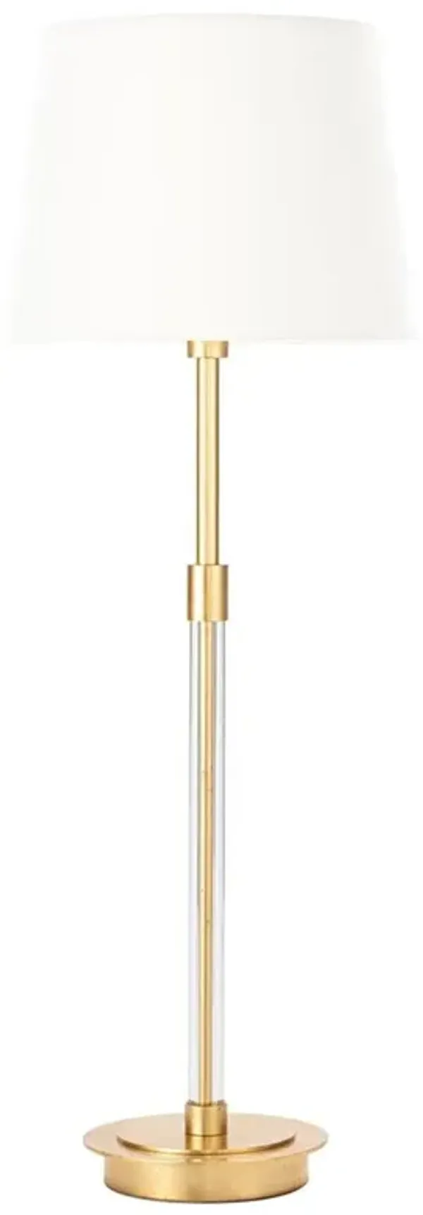 Auburn Hollywood Regency Crystal Gold Leaf Metal Buffet Table Lamp