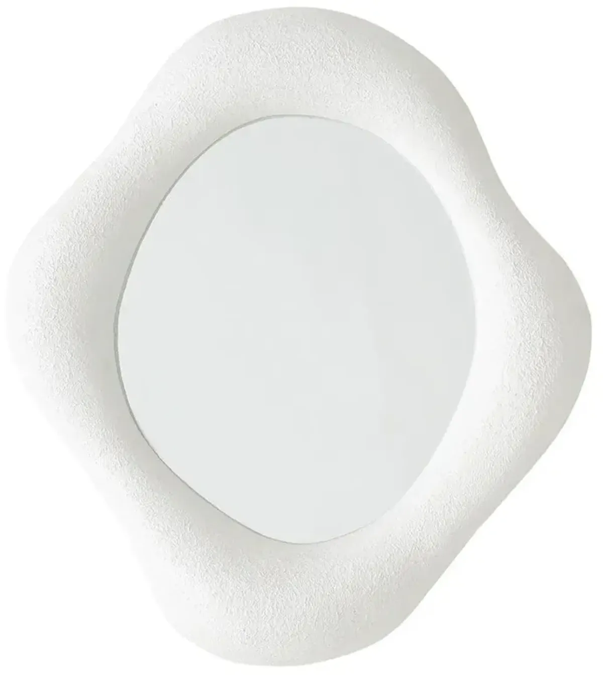 Elodie French White Resin Wall Mirror - Large