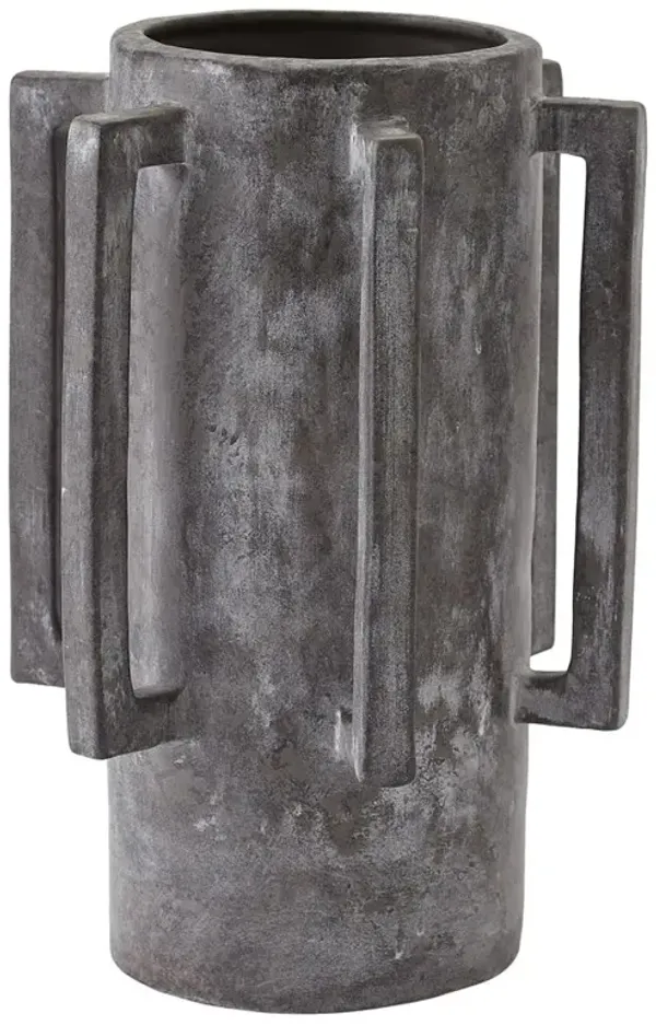 Michael Modern Dark Grey Ceramic Table Vase