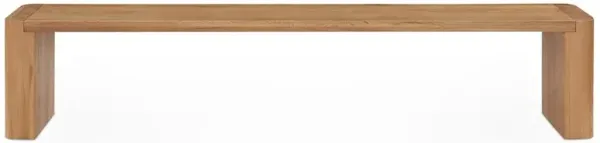 Patton Modern Classic Natural Brown Oak Wood Dining Bench - Large