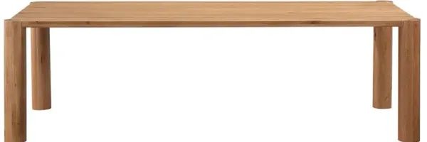 Patton Modern Classic Natural Brown Oak Rectangular Dining Table - 96"