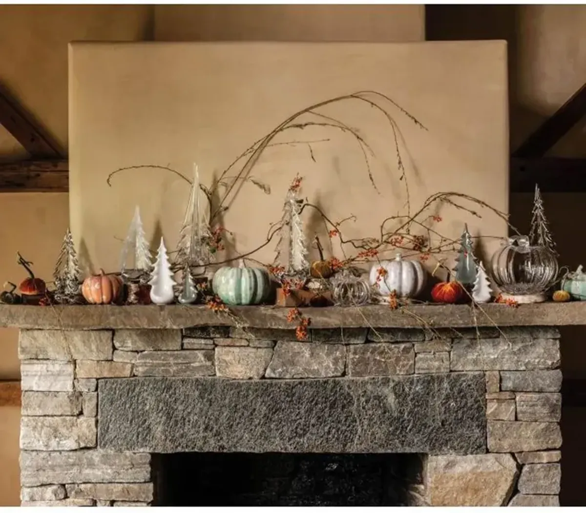 Simon Pearce Pottery Evergreen Modern Classic Moss Glen Stoneware Tree