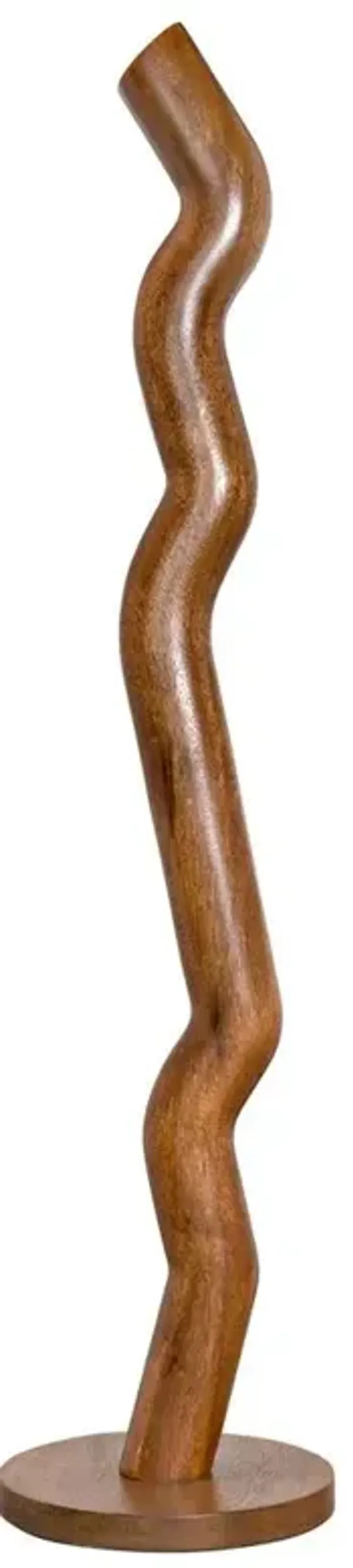 Luciana Rustic Lodge Dark Walnut Wood Decorative Totem Statue