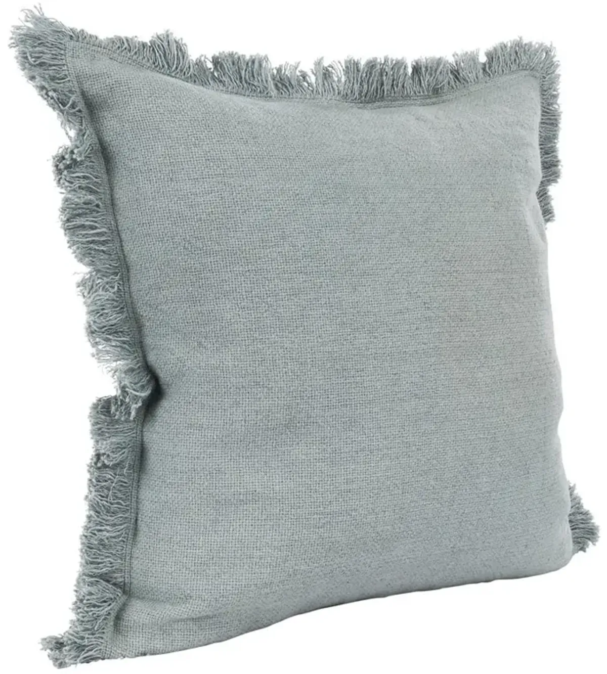 Danica Modern Classic Aqua Blue Linen Decorative Throw Pillow - 22x22