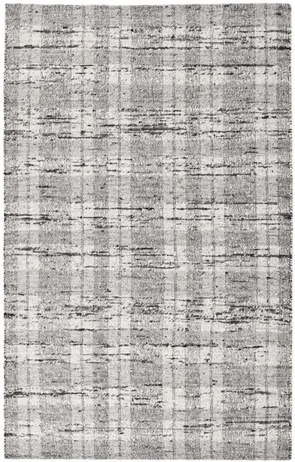 Marcelino Modern Classic Distressed Black Stripe Natural Patterned Rug - 8'x10'