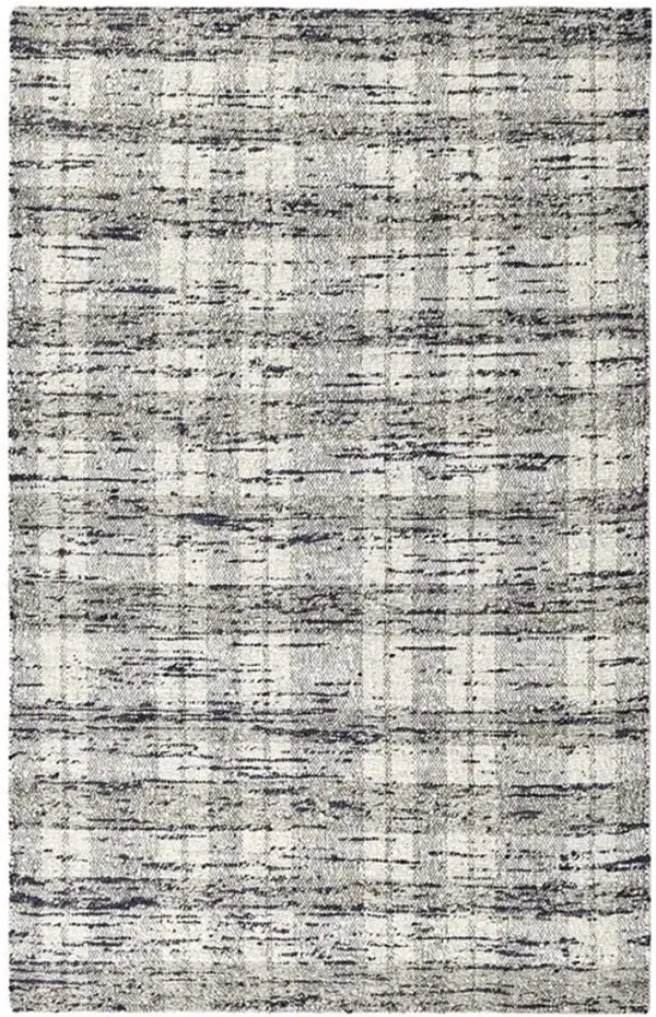 Marcelino Modern Classic Distressed Blue Stripe Natural Patterned Rug - 2'x3'