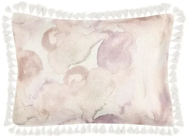 Aubrey Modern Classic Peach Cotton Decorative Lumbar Pillow - 14X20