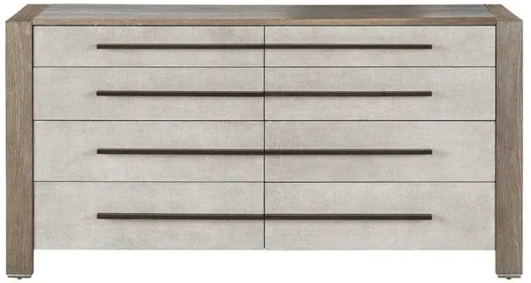 Ellie Light Grey Taupe Weathered Grey Oak Double Dresser