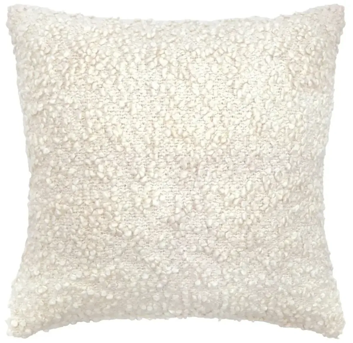 Murphy Modern Classic Cream Boucle Throw Pillow - 20x20