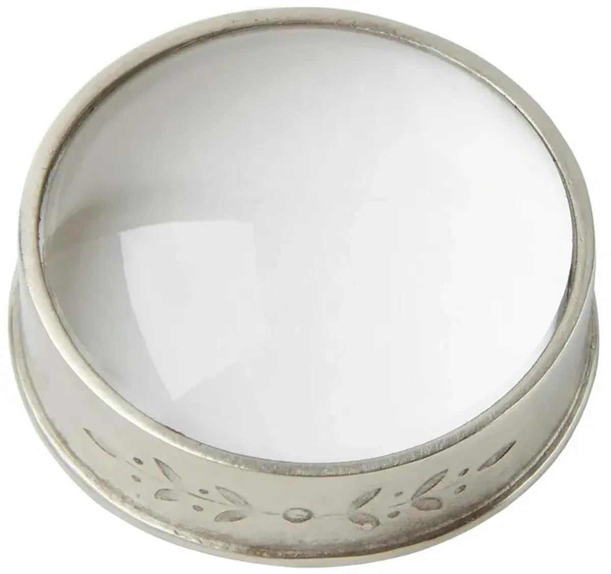 MATCH Garda French Country Silver Pewter Magnifying Glass