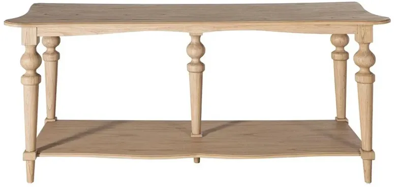 Nirvana Updated Traditional Natural Oak Wood Console Table