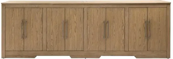Dakota Rustic Lodge Natural Oak Wood Sideboard