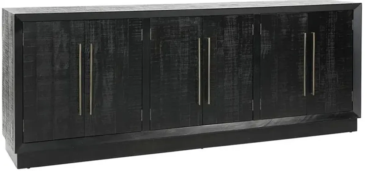 Holand Modern Classic Black Pine Wood Sideboard