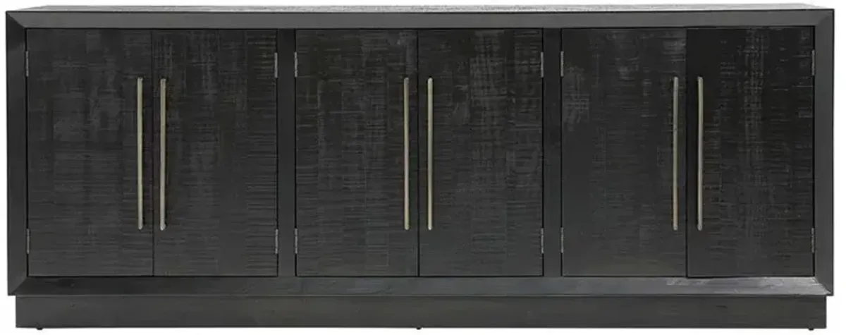 Holand Modern Classic Black Pine Wood Sideboard