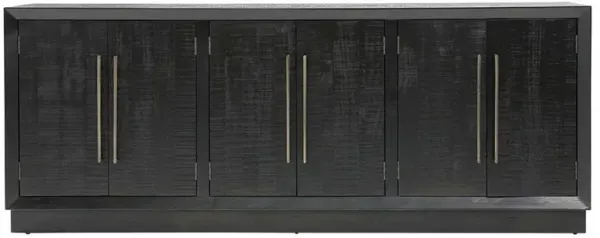 Holand Modern Classic Black Pine Wood Sideboard
