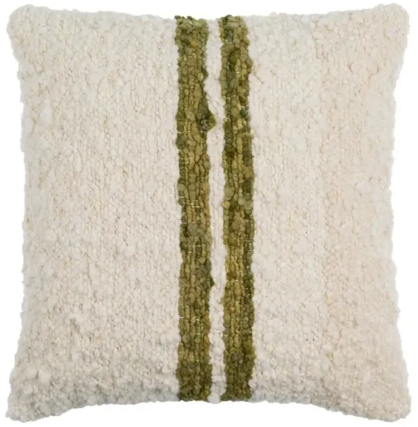 Easton Coastal Beach Cream Wool Decorative Throw Pillow - 20x20