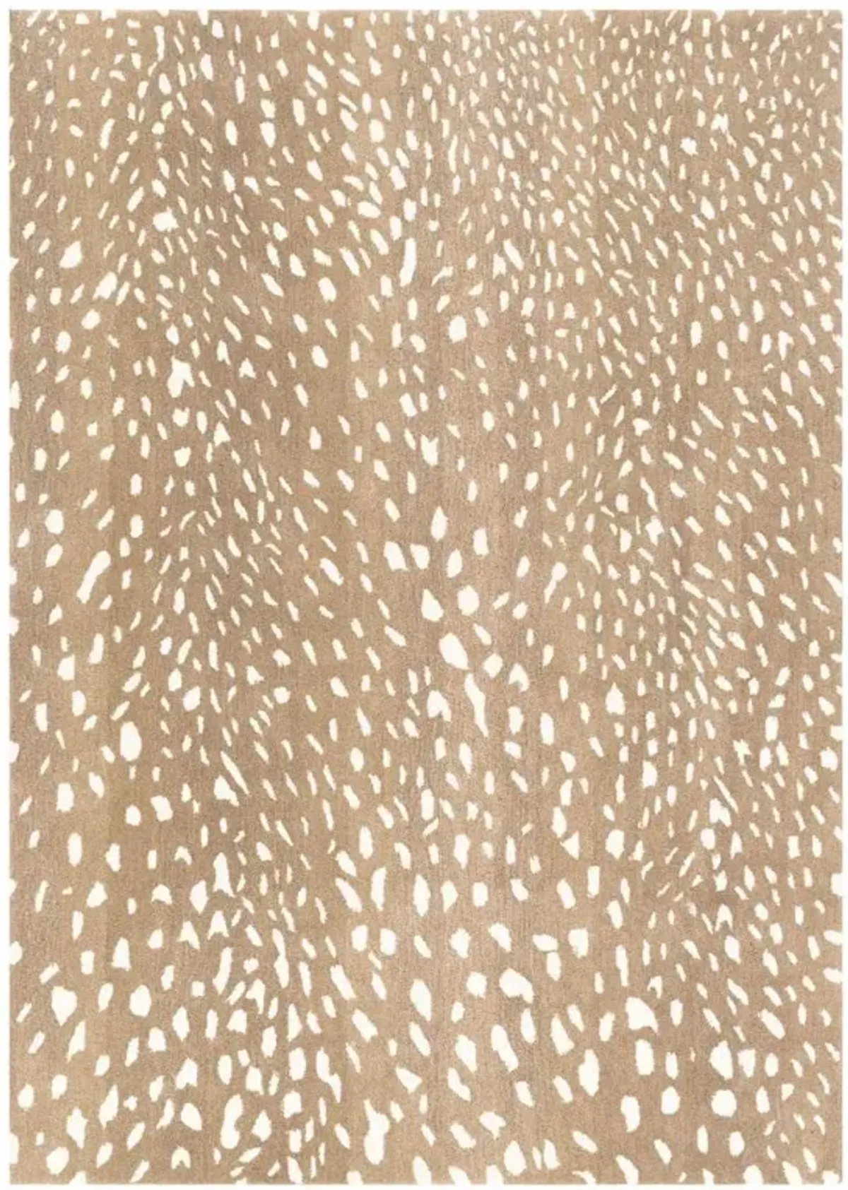 Eleanor Modern Classic Brown Wool Animal Patterned Rug - 10'x14'